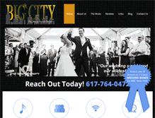 Tablet Screenshot of bigcityweddingband.com